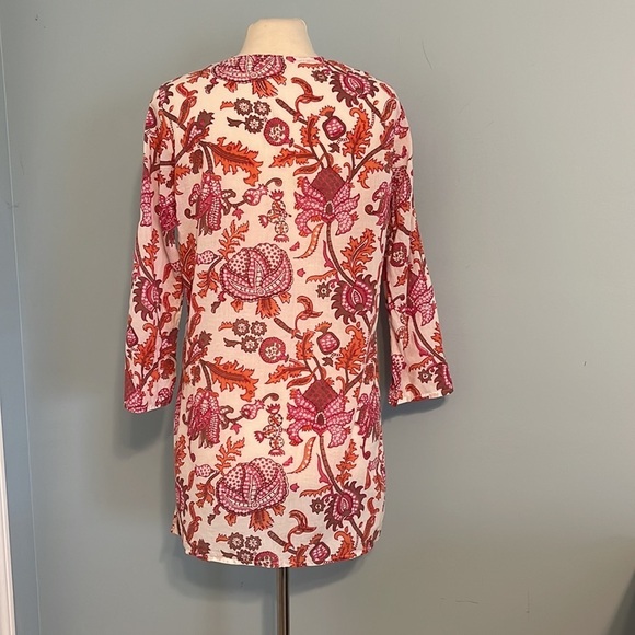 SOLD ON EBAY Roberta Roller Rabbit Amanda Kurta Orange size Medium - Picture 4 of 7